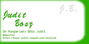 judit bosz business card